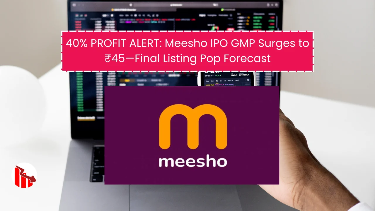 40% PROFIT ALERT: Meesho IPO GMP Surges to ₹45 – Final Listing Pop Forecast