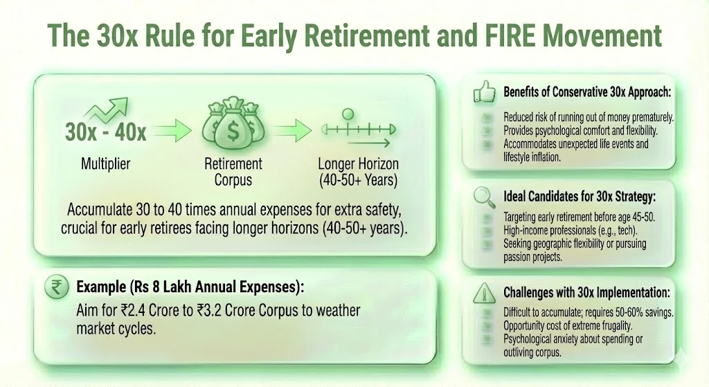 The 30x Rule for Early Retirement and FIRE Movement