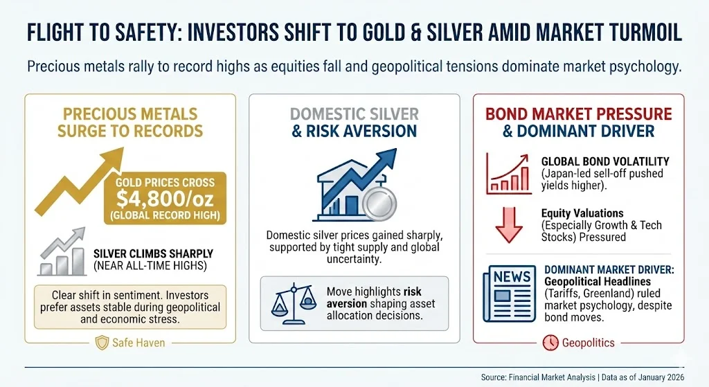 Flight To Safety Lifts Gold & Silver