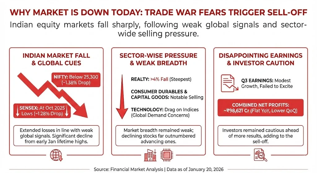 Indian Stock Market Follows Global Cues